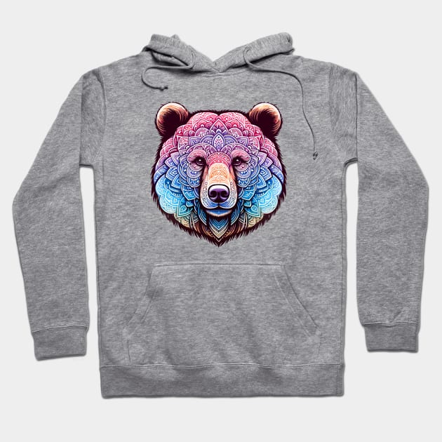 Mystical Bear Mandala Hoodie by AmandaOlsenDesigns